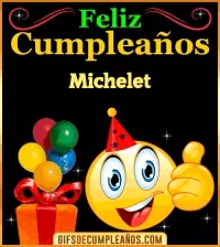 Gif de Feliz Cumpleaños Michelet